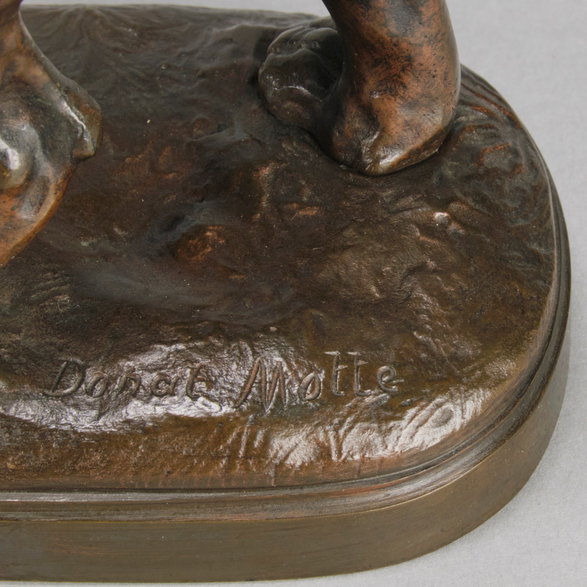 "Standing Lioness" - Donat Motte Bronze - Hickmet Fine Arts  