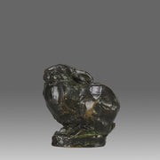 Seated Rabbit Bronze - Animalier - Hickmet Fine Arts 