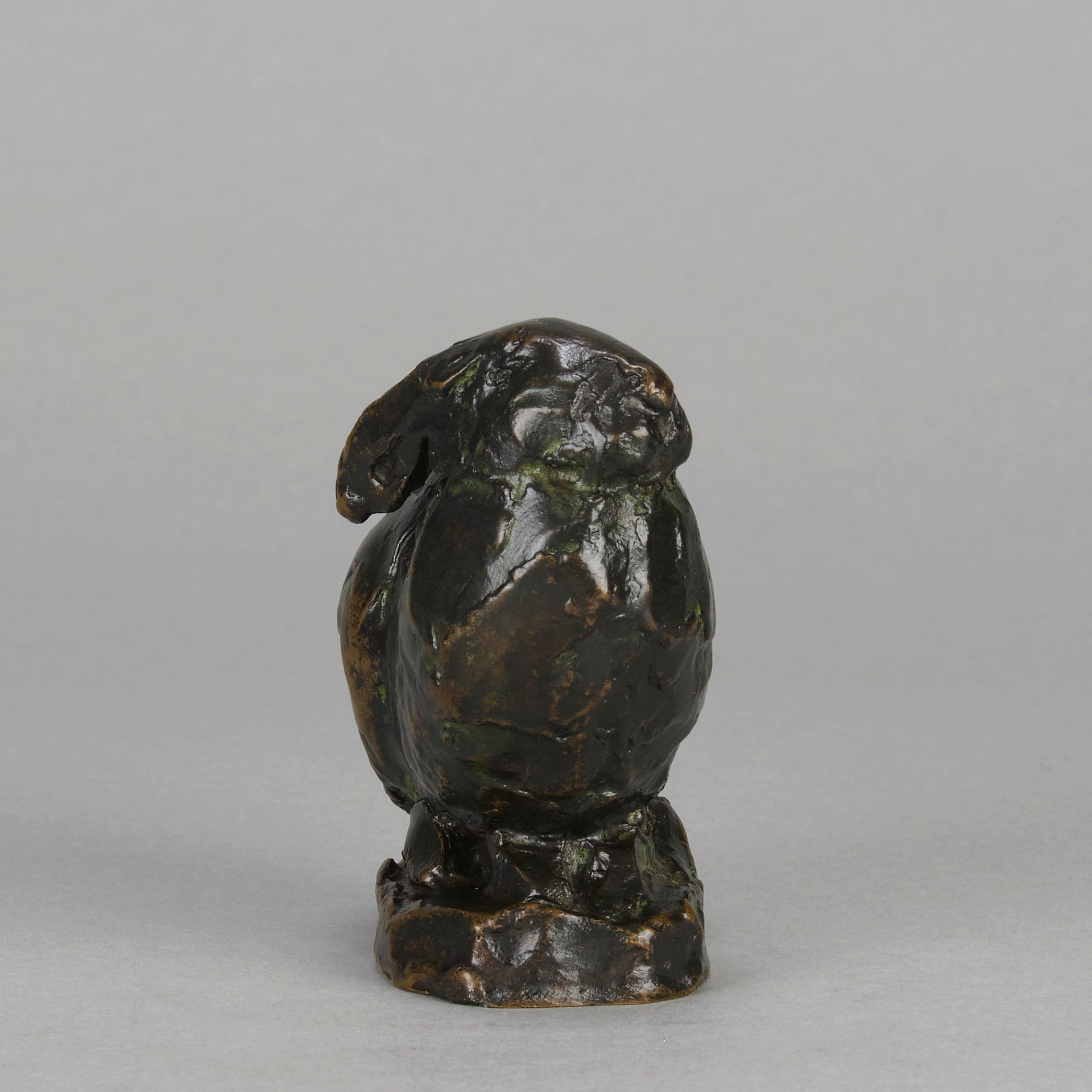Seated Rabbit Bronze - Animalier - Hickmet Fine Arts 