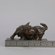 Edith Parsons Bronze - Turning Terrier - Hickmet Fine Arts