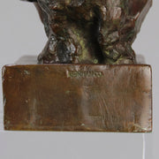 Edith Parsons Bronze - Turning Terrier - Hickmet Fine Arts