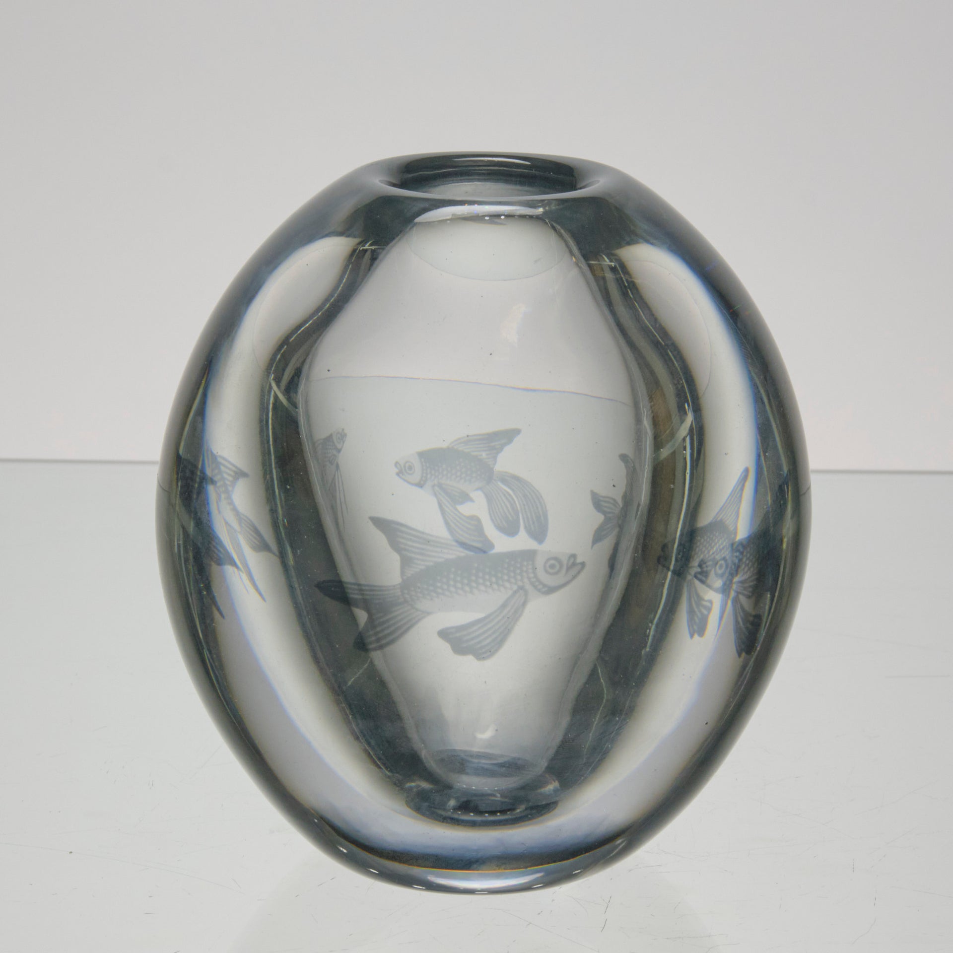 Edward Hald Orrefors Aquarium Vase - Hickmet Fine Arts 