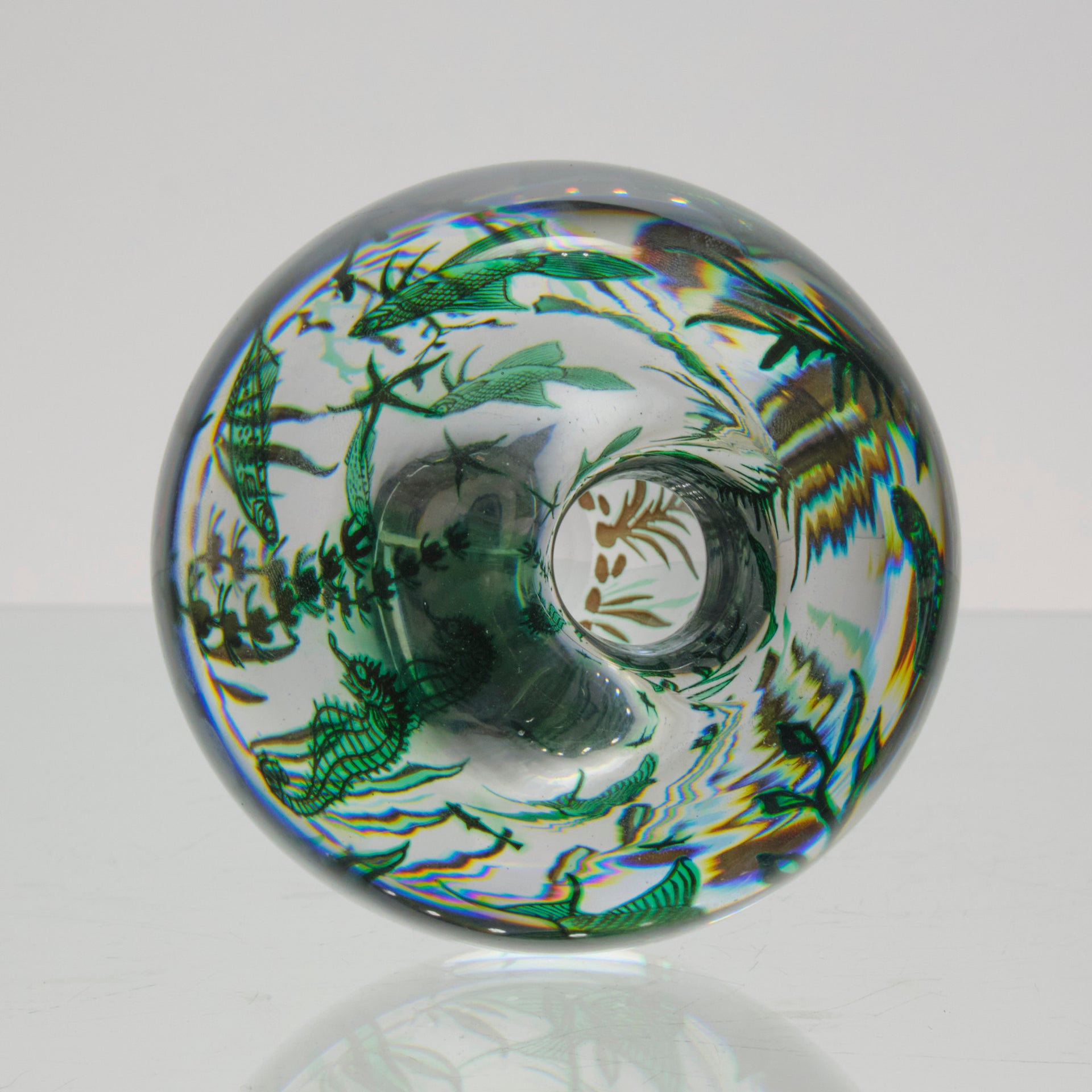 "Sea Horse Vase" by Edward Hald for Orrefors - Hickmet Fine Arts 