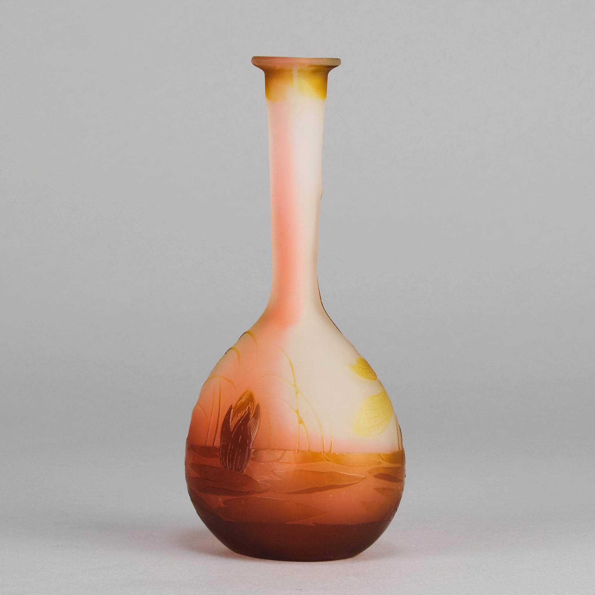 Emile Galle Dragonfly Vase - Art Nouveau Glass - Hickmet Fine Arts