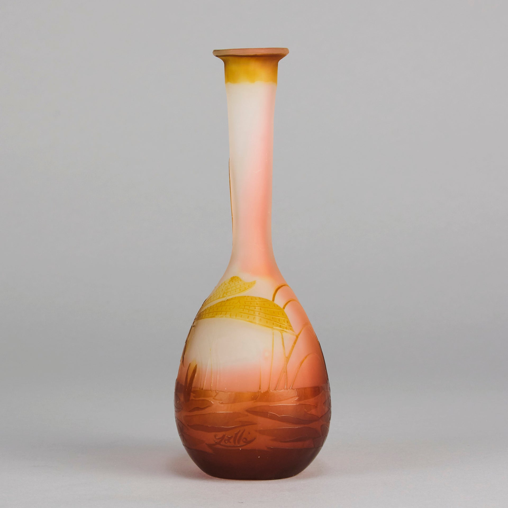 Emile Galle Dragonfly Vase - Art Nouveau Glass - Hickmet Fine Arts