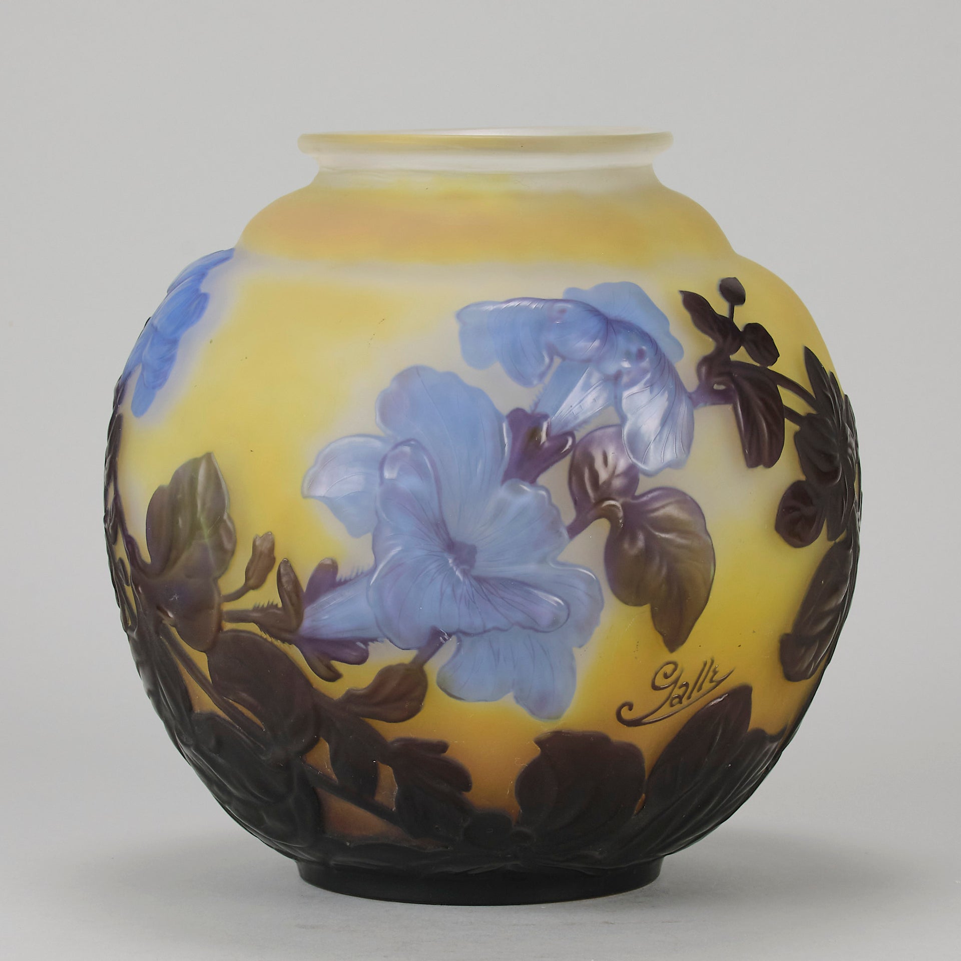 Emile Galle Souffle Vase - Art Nouveau Glass - Hickmet Fine Arts