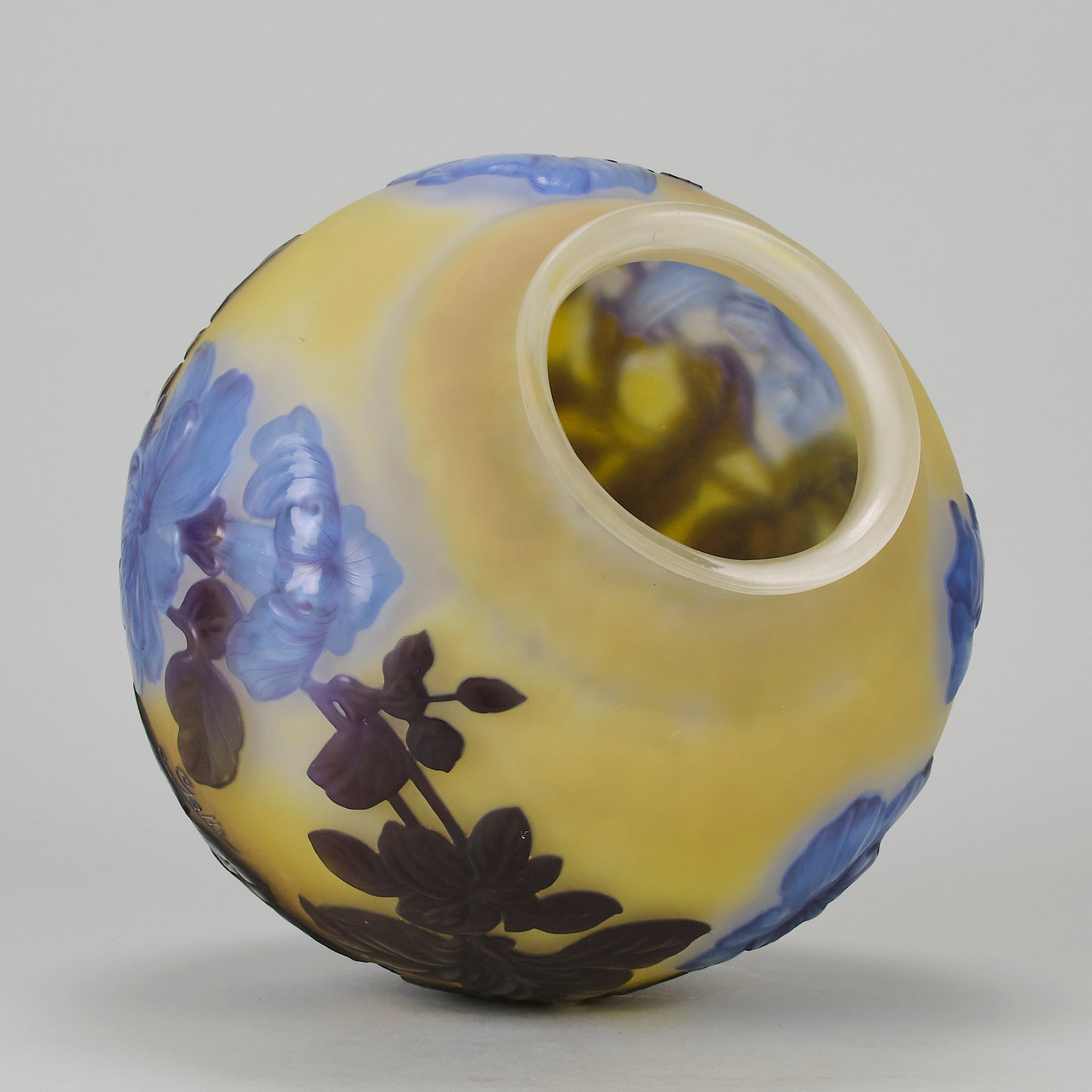 Emile Galle Souffle Vase - Art Nouveau Glass - Hickmet Fine Arts