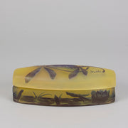 Emile Galle Lidded box - Art Nouveau Glass - Hickmet Fine Arts