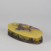 Emile Galle Lidded box - Art Nouveau Glass - Hickmet Fine Arts