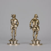 Émile Scaillet Bronze - Pêcheur And Chasseur - Hickmet Fine Arts 