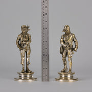 Émile Scaillet Bronze - Pêcheur And Chasseur - Hickmet Fine Arts 
