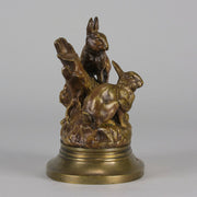 Truffot Rabbits - Animalier Bronze - Hickmet Fine Arts