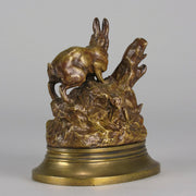 Truffot Rabbits - Animalier Bronze - Hickmet Fine Arts