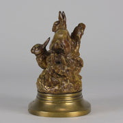 Truffot Rabbits - Animalier Bronze - Hickmet Fine Arts