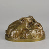 Emilie Fiero Bronze - Mother & Young Rabbits - Hickmet Fine Arts 