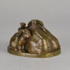 Emilie Fiero Bronze - Mother & Young Rabbits - Hickmet Fine Arts 