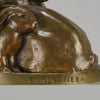 Emilie Fiero Bronze - Mother & Young Rabbits - Hickmet Fine Arts 