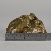 Emilie Fiero Bronze - Mother & Young Rabbits - Hickmet Fine Arts 