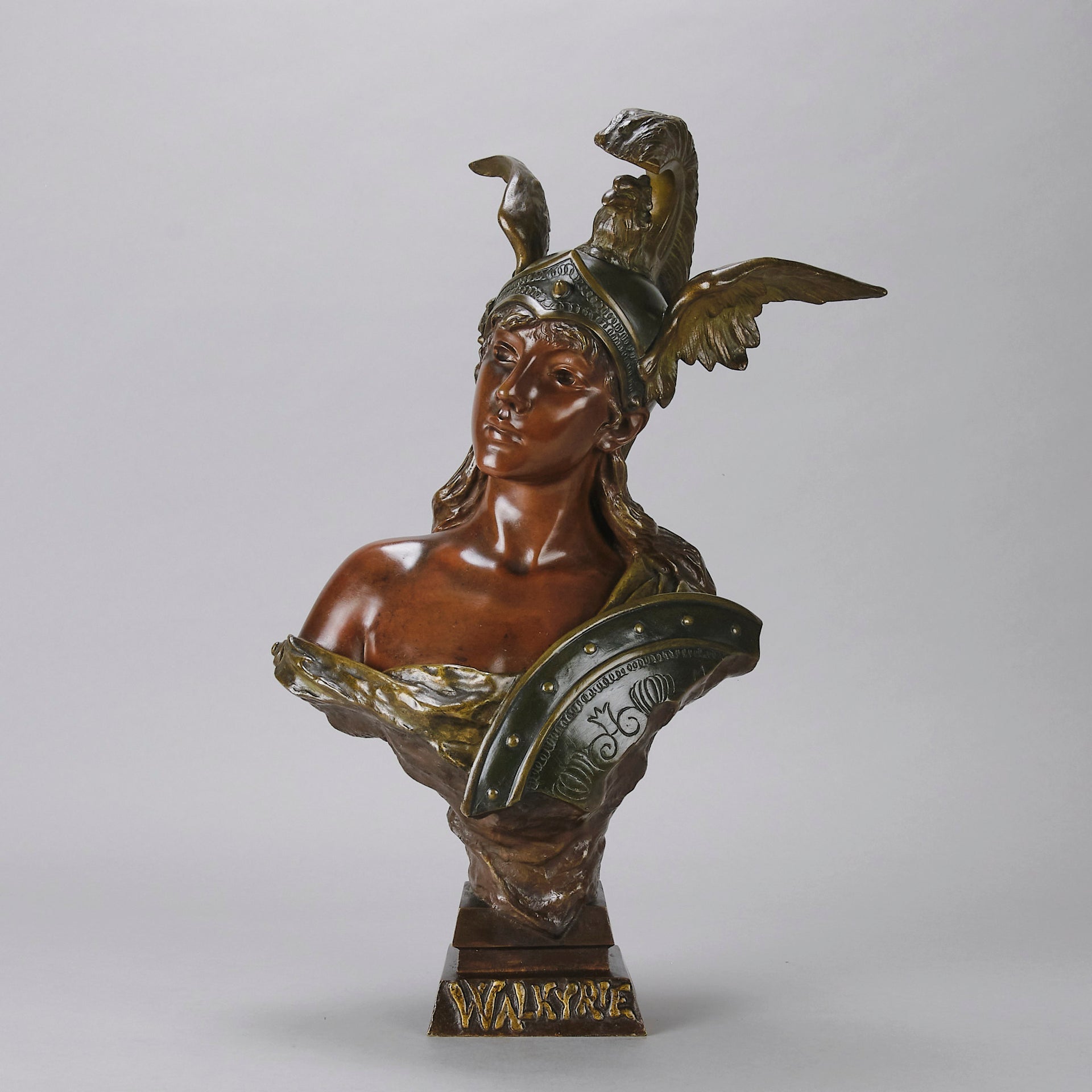 Art Nouveau Bronze - Villanis Walkyrie - Hickmet Fine Arts