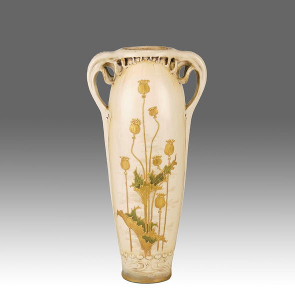 Art Nouveau Vase by Ernst Wahliss - Hickmet Fine Arts 