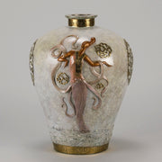 Erte Vase - Oriental Mystery Bronze Vase - Hickmet Fine Arts
