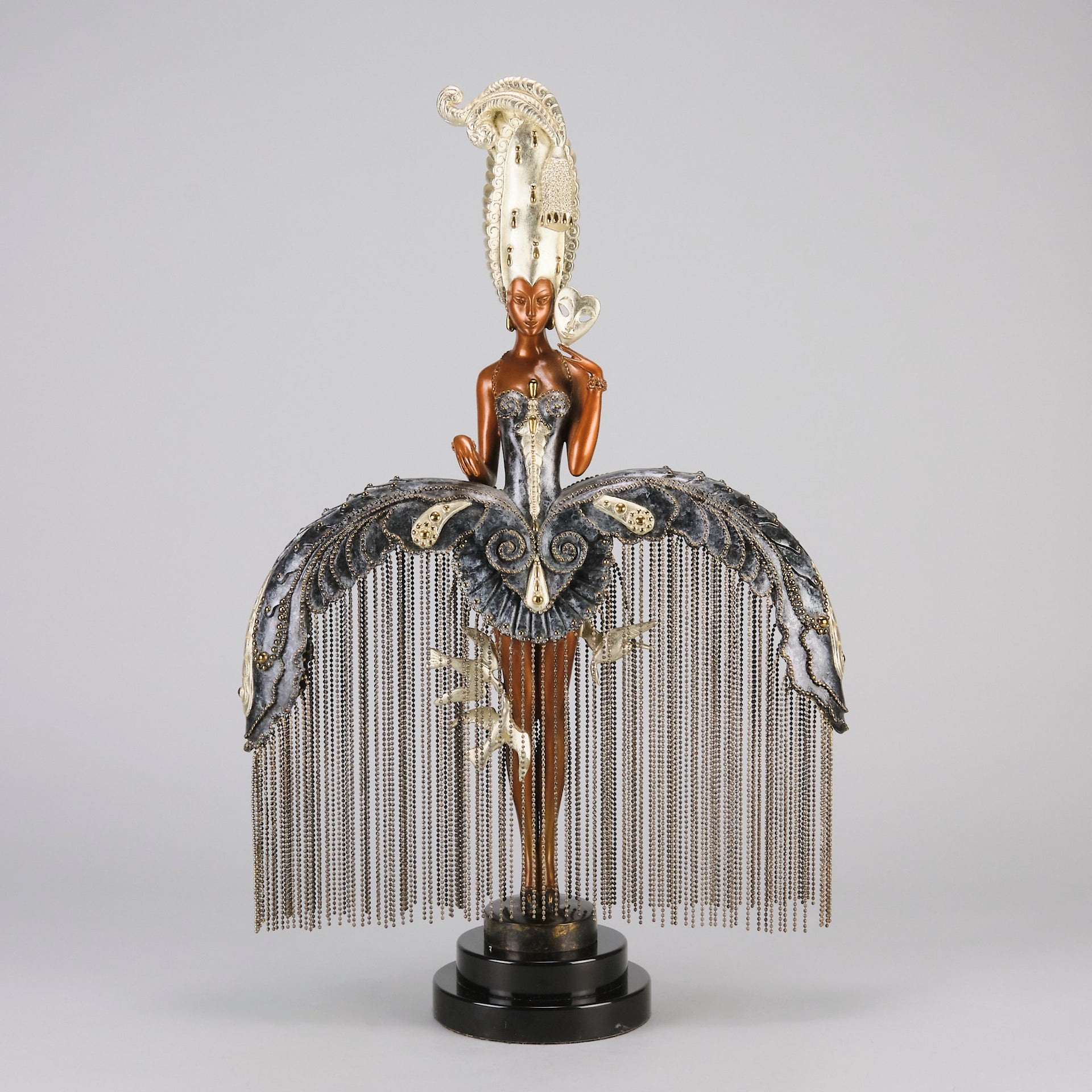 Her Secret Admirers bronze by Erte