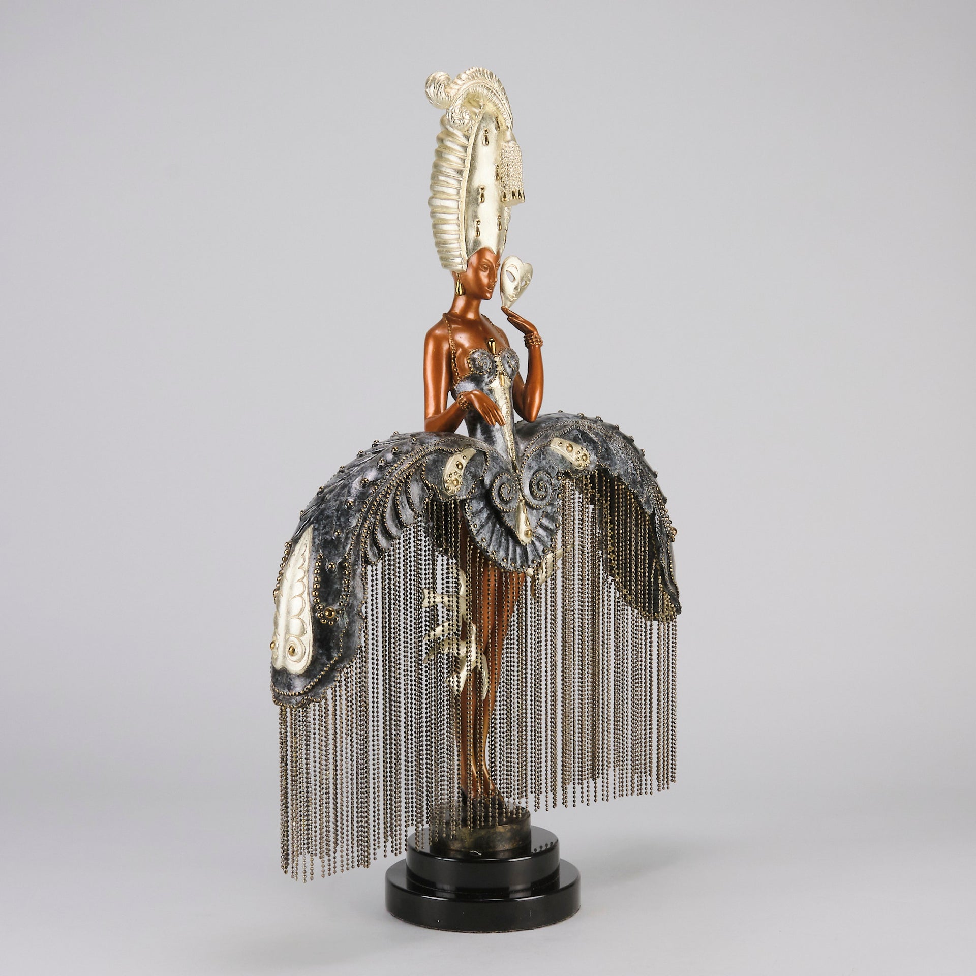 Her Secret Admirers bronze by Erte