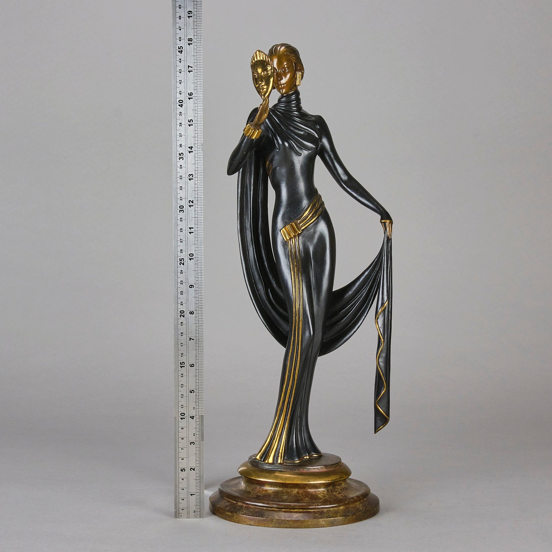 Erte La Masque - Limited Edition Bronze - Hickmet Fine Arts 