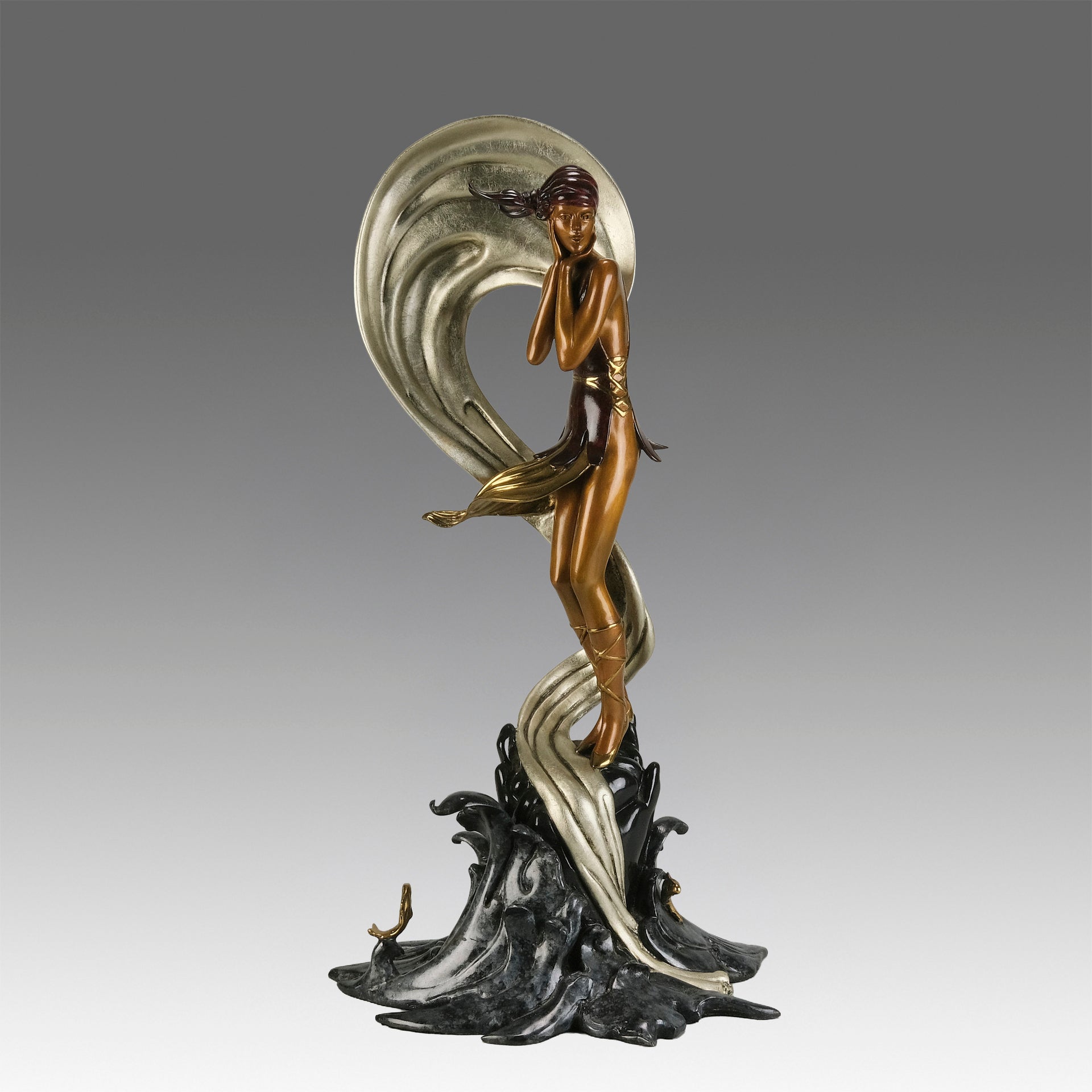 Erte Stranded - Limited Bronze Figure - Hickmet Fine Arts