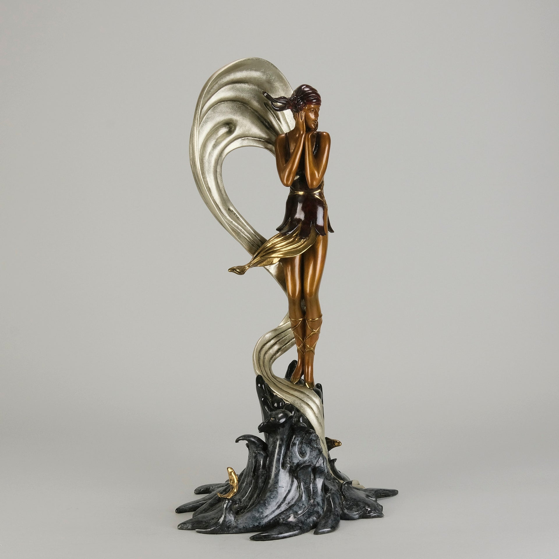 Erte Stranded - Limited Bronze Figure - Hickmet Fine Arts