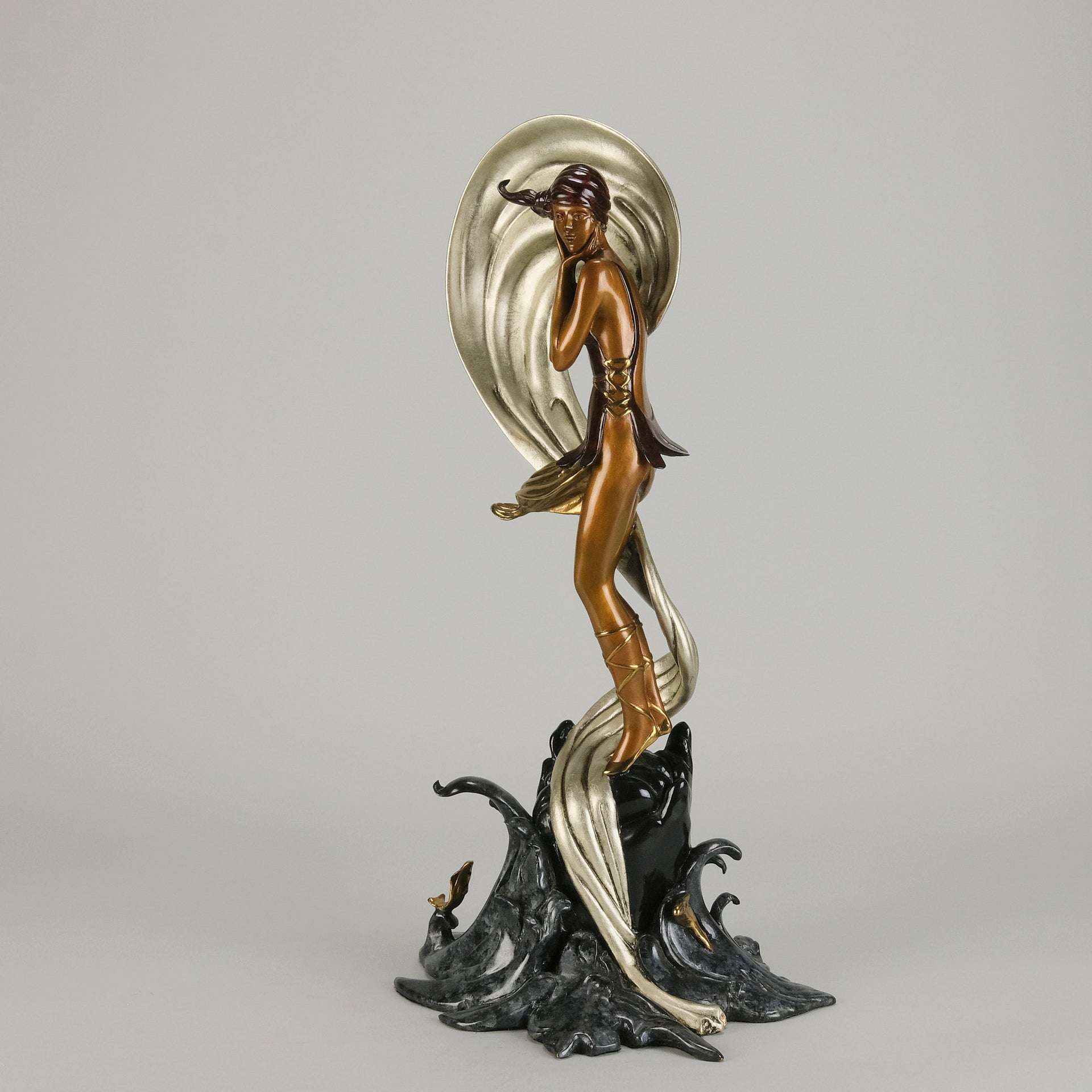 Erte Stranded - Limited Bronze Figure - Hickmet Fine Arts