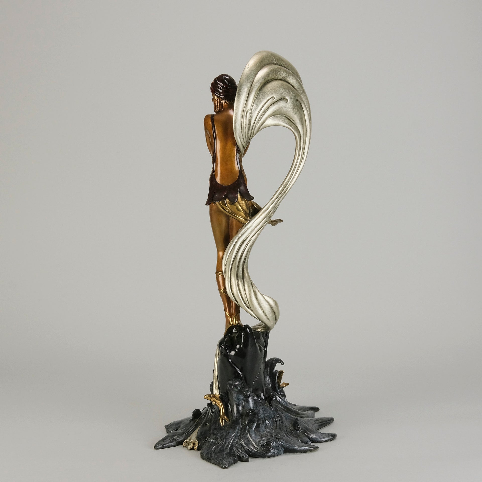 Erte Stranded - Limited Bronze Figure - Hickmet Fine Arts