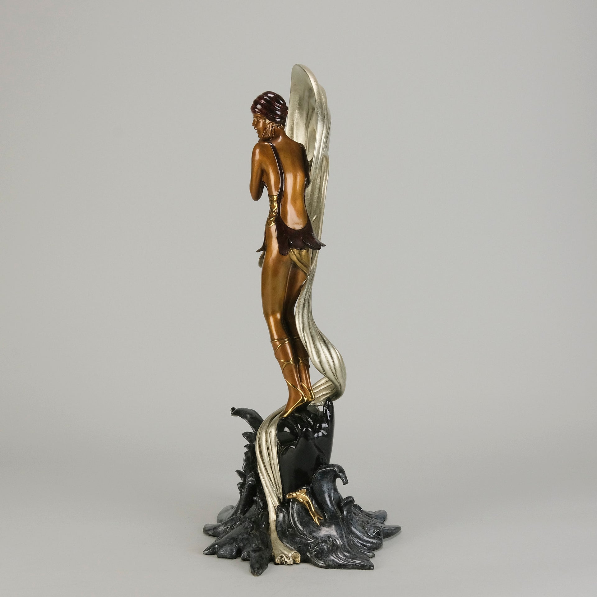 Erte Stranded - Limited Bronze Figure - Hickmet Fine Arts