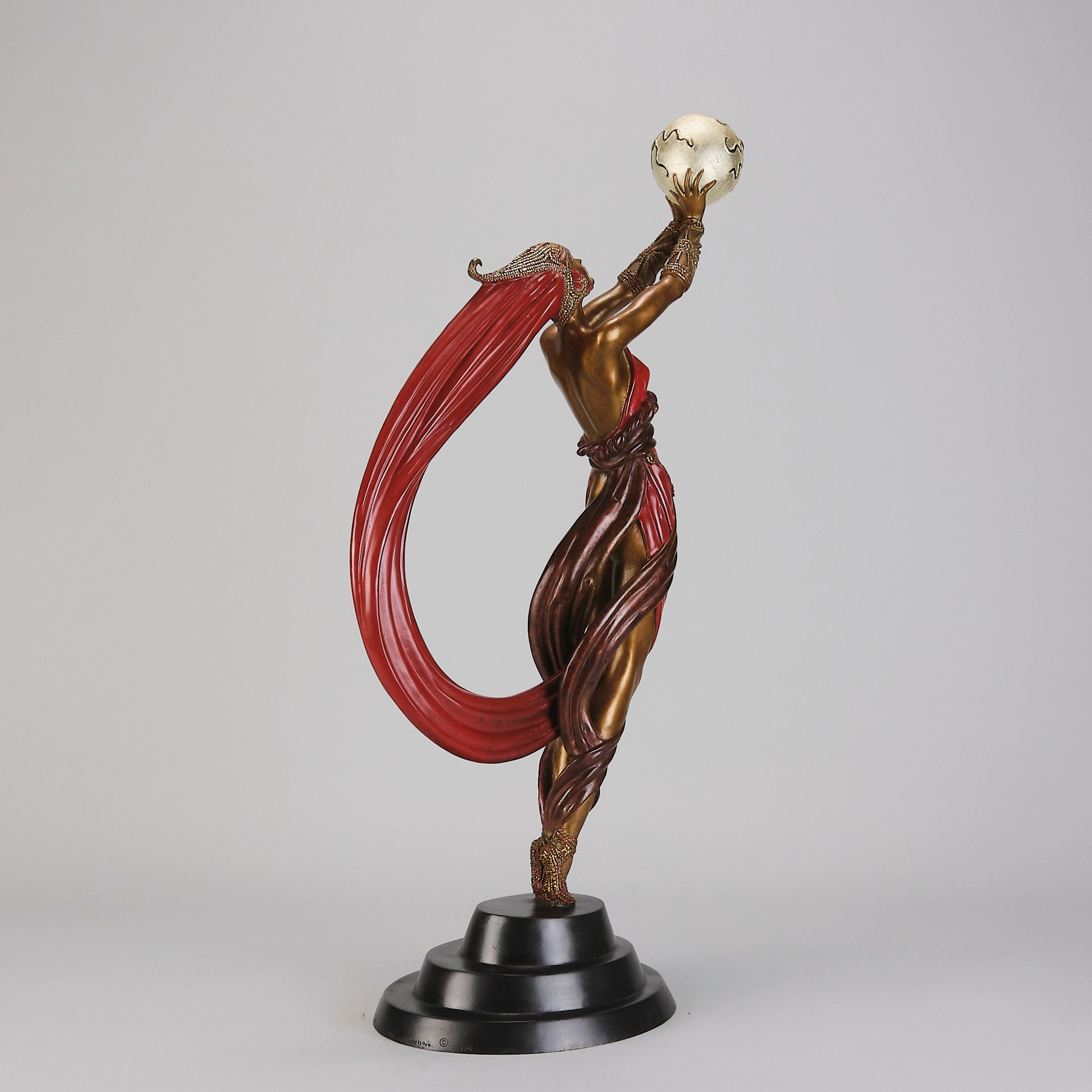 Erte bronze the Globe