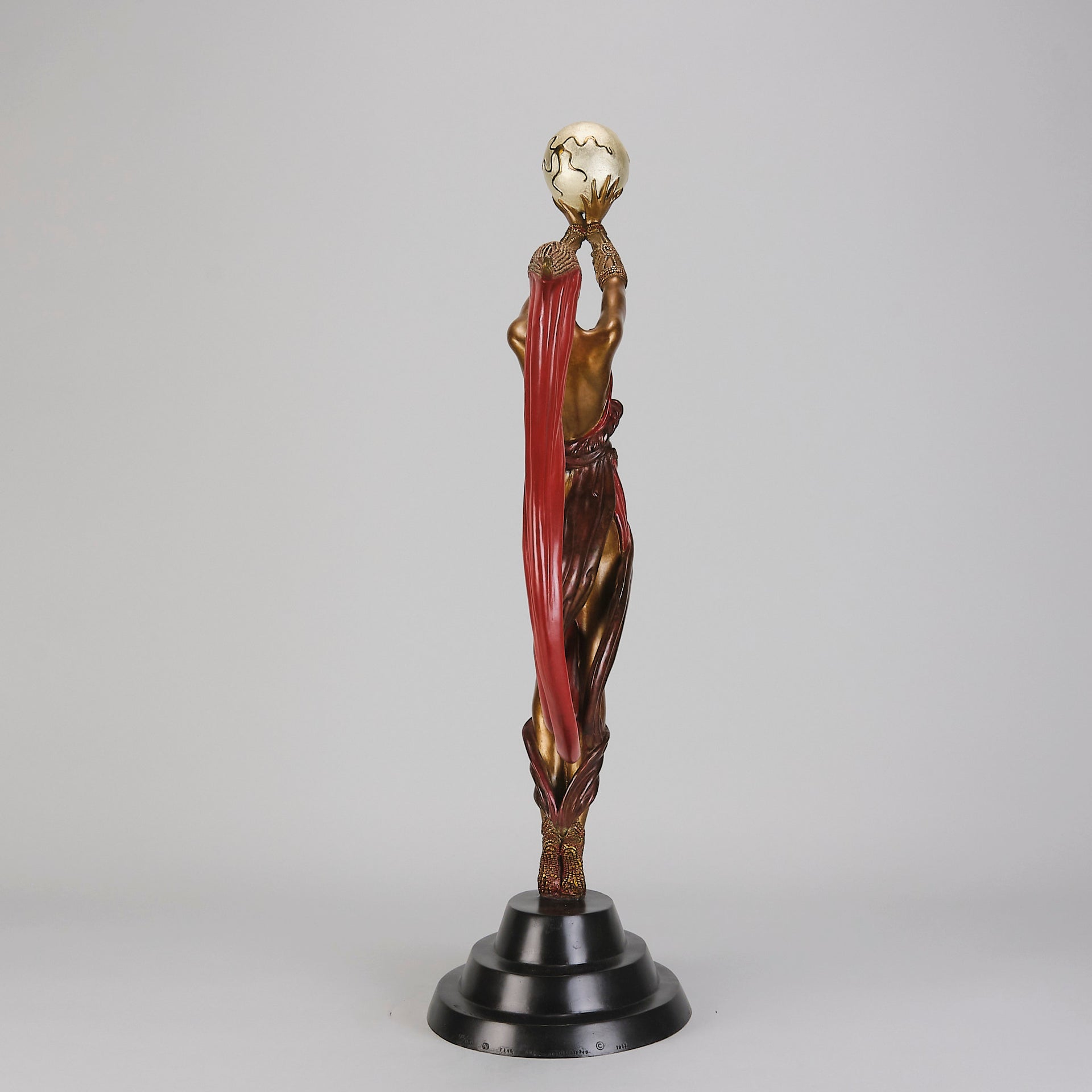 Erte bronze the Globe