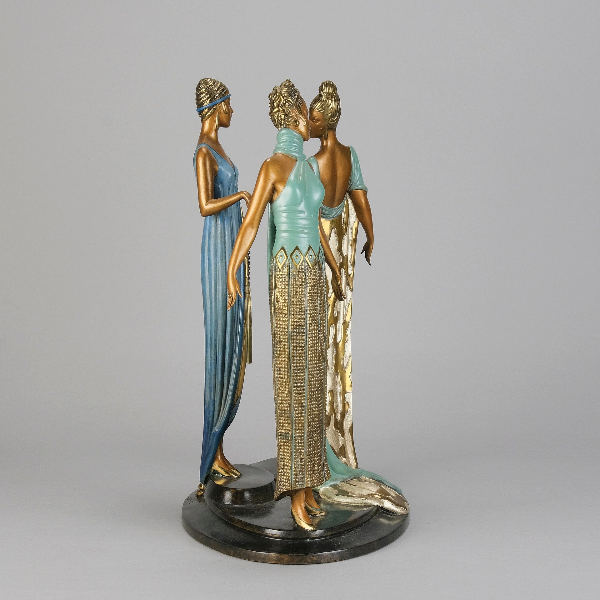 Erte Three Graces - Limited Bronze Figure - Hickmet Fine Arts