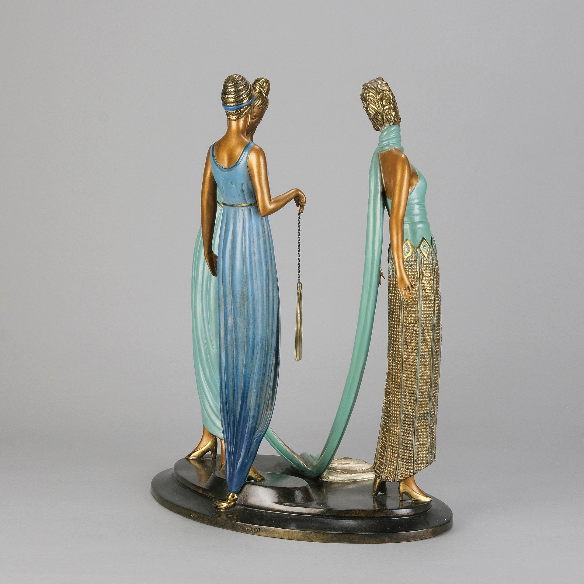 Erte Three Graces - Limited Bronze Figure - Hickmet Fine Arts