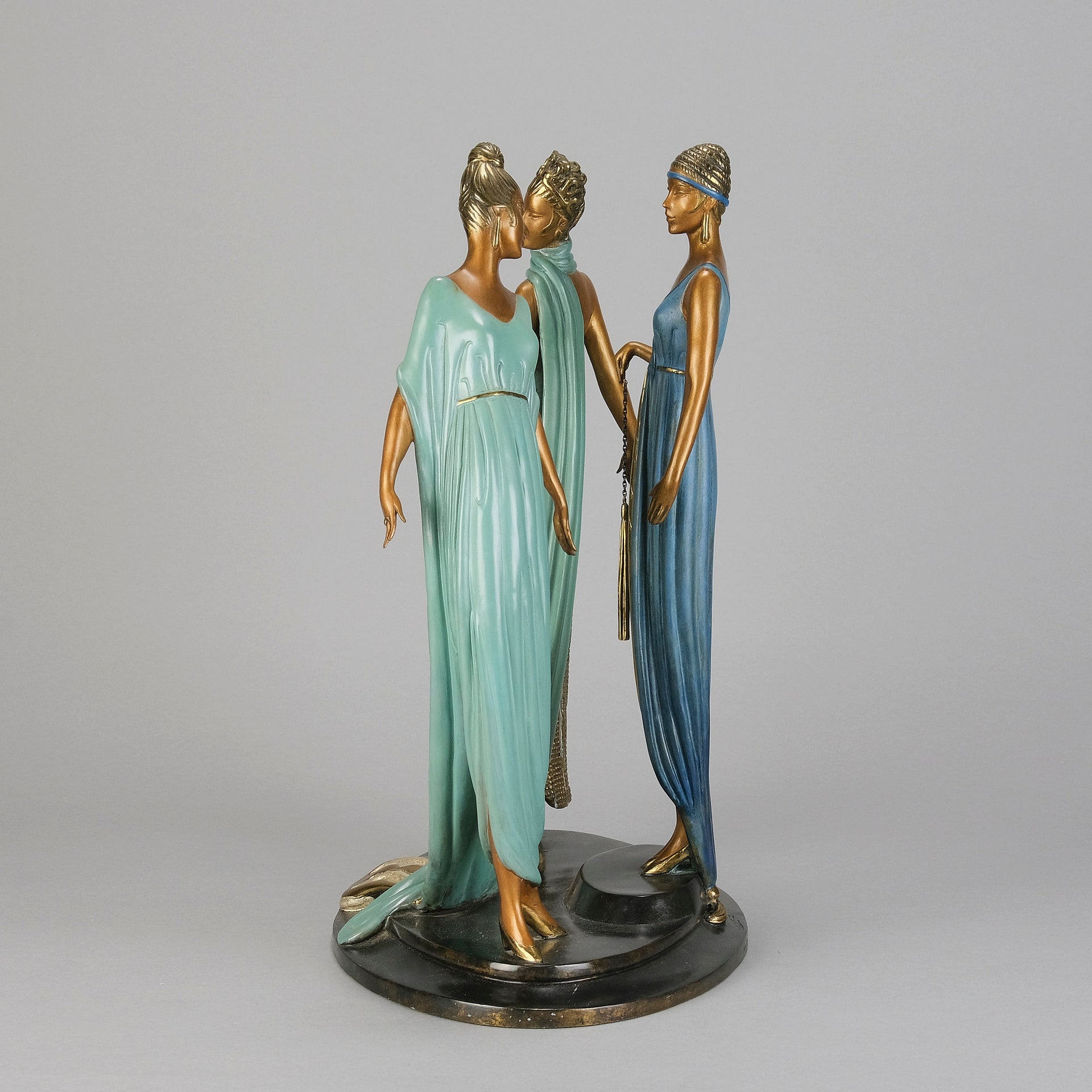 Erte Three Graces - Limited Bronze Figure - Hickmet Fine Arts