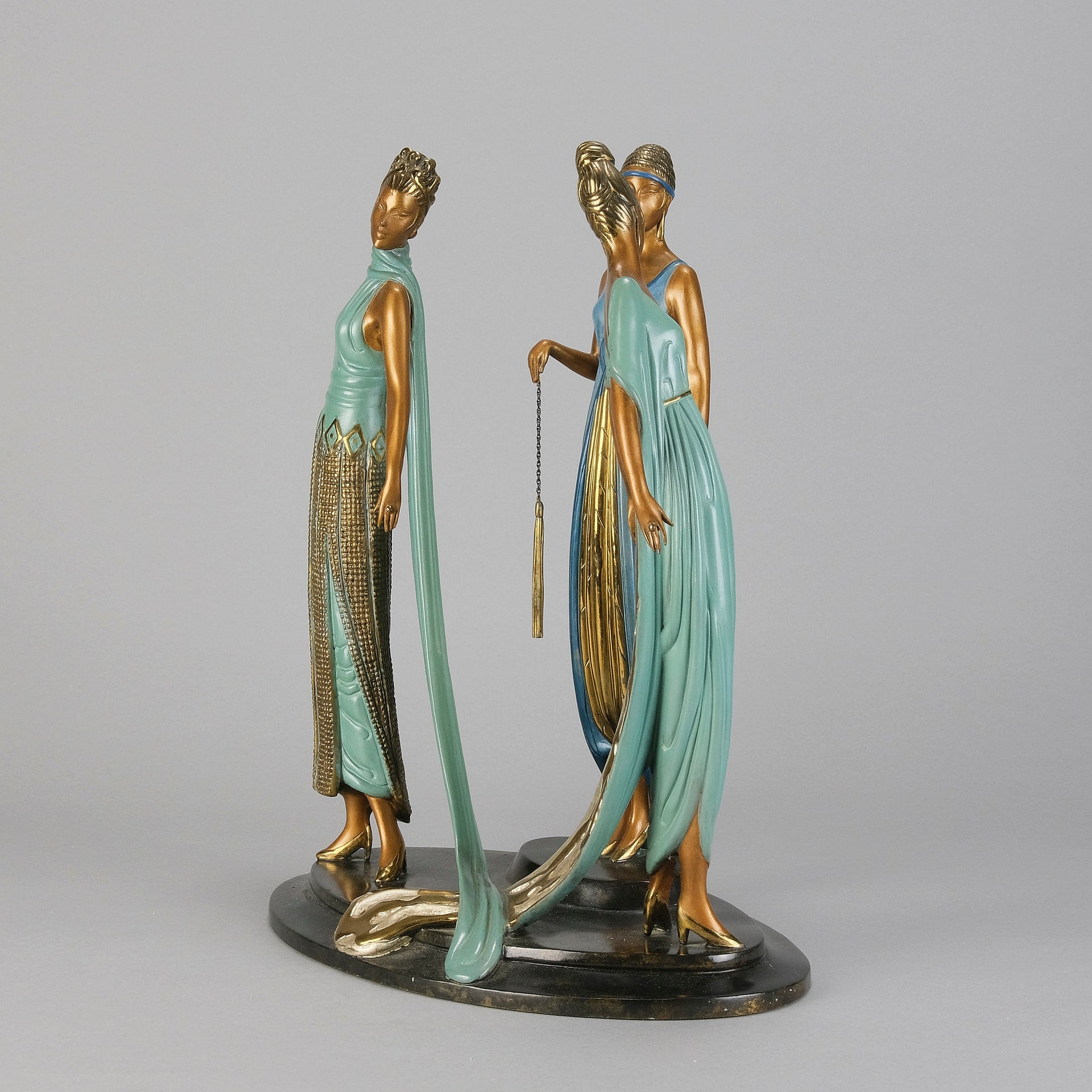 Erte Three Graces - Limited Bronze Figure - Hickmet Fine Arts
