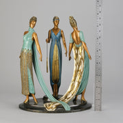 Erte Three Graces - Limited Bronze Figure - Hickmet Fine Arts