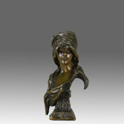 Art Nouveau Villanis Bust - Villanis Esmerelda - Hickmet Fine Arts