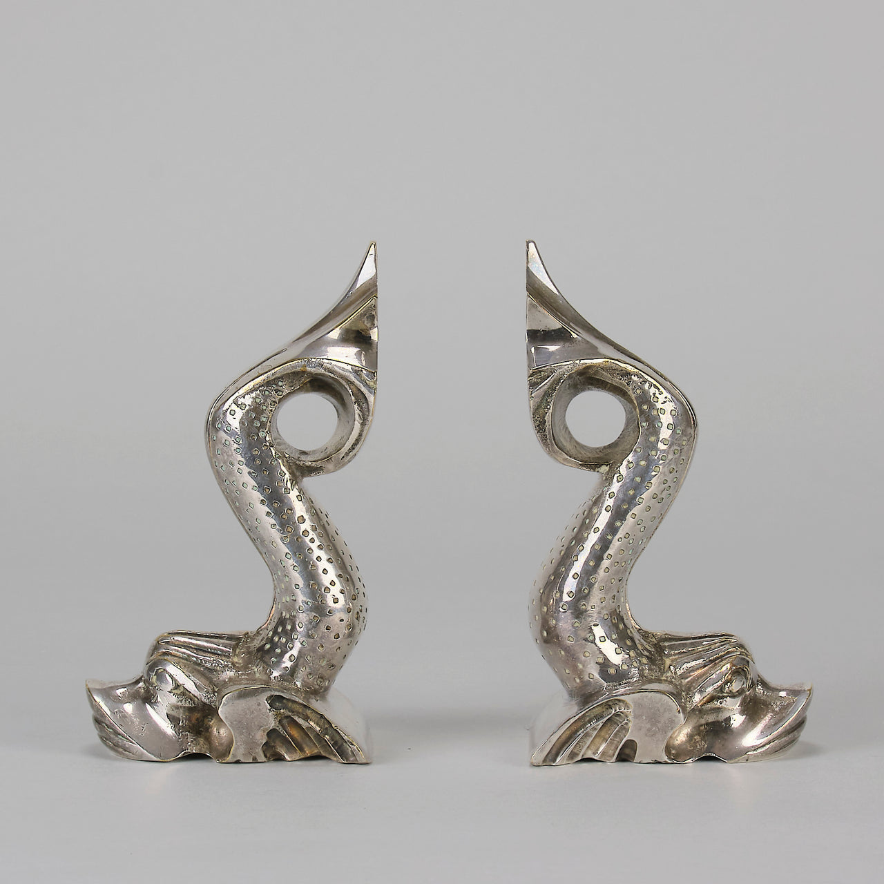 " Fish Bookends " by F Abella - Hickmet Fine Arts 