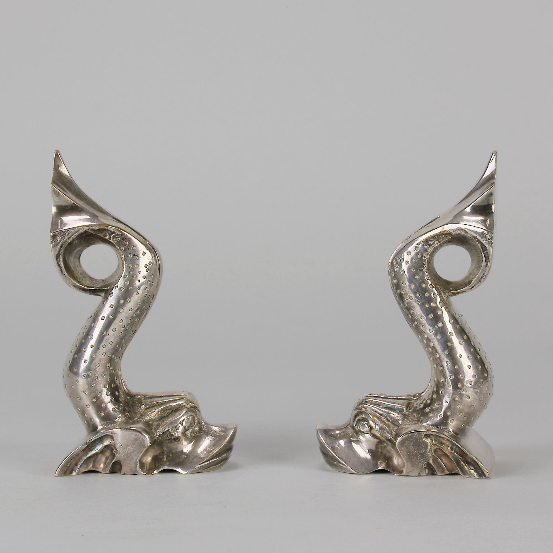 " Fish Bookends " by F Abella - Hickmet Fine Arts 