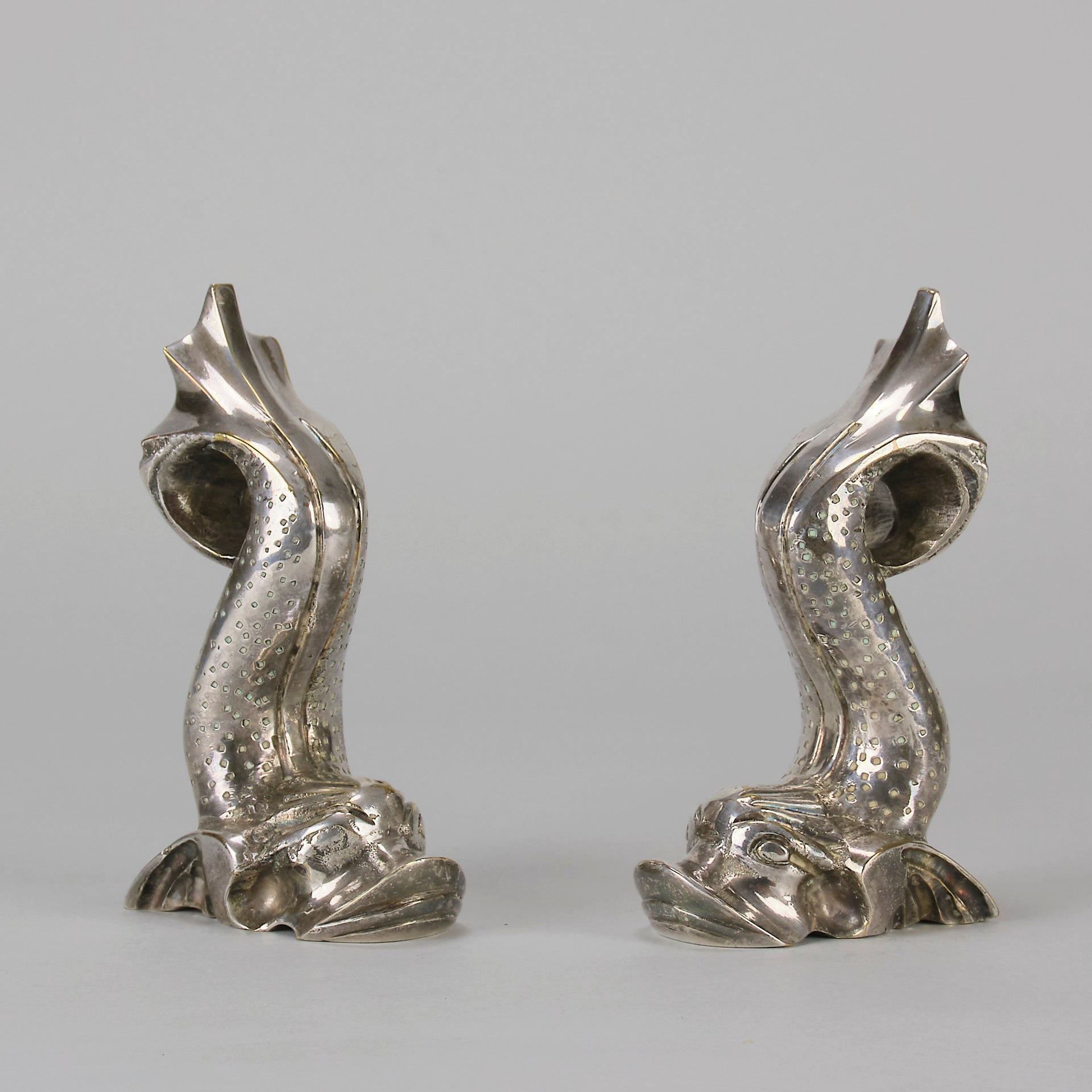 " Fish Bookends " by F Abella - Hickmet Fine Arts 
