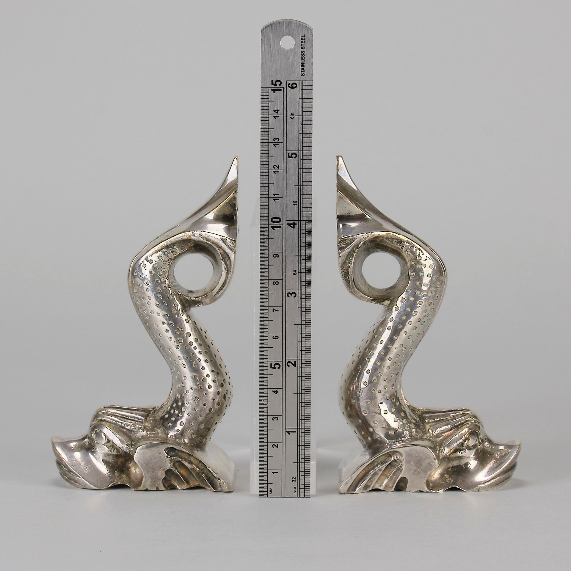 " Fish Bookends " by F Abella - Hickmet Fine Arts 