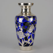 "Floral Silvered Vase" by Fredrich Spahr - Hickmet Fine Arts 