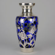 "Floral Silvered Vase" by Fredrich Spahr - Hickmet Fine Arts 