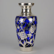 "Floral Silvered Vase" by Fredrich Spahr - Hickmet Fine Arts 