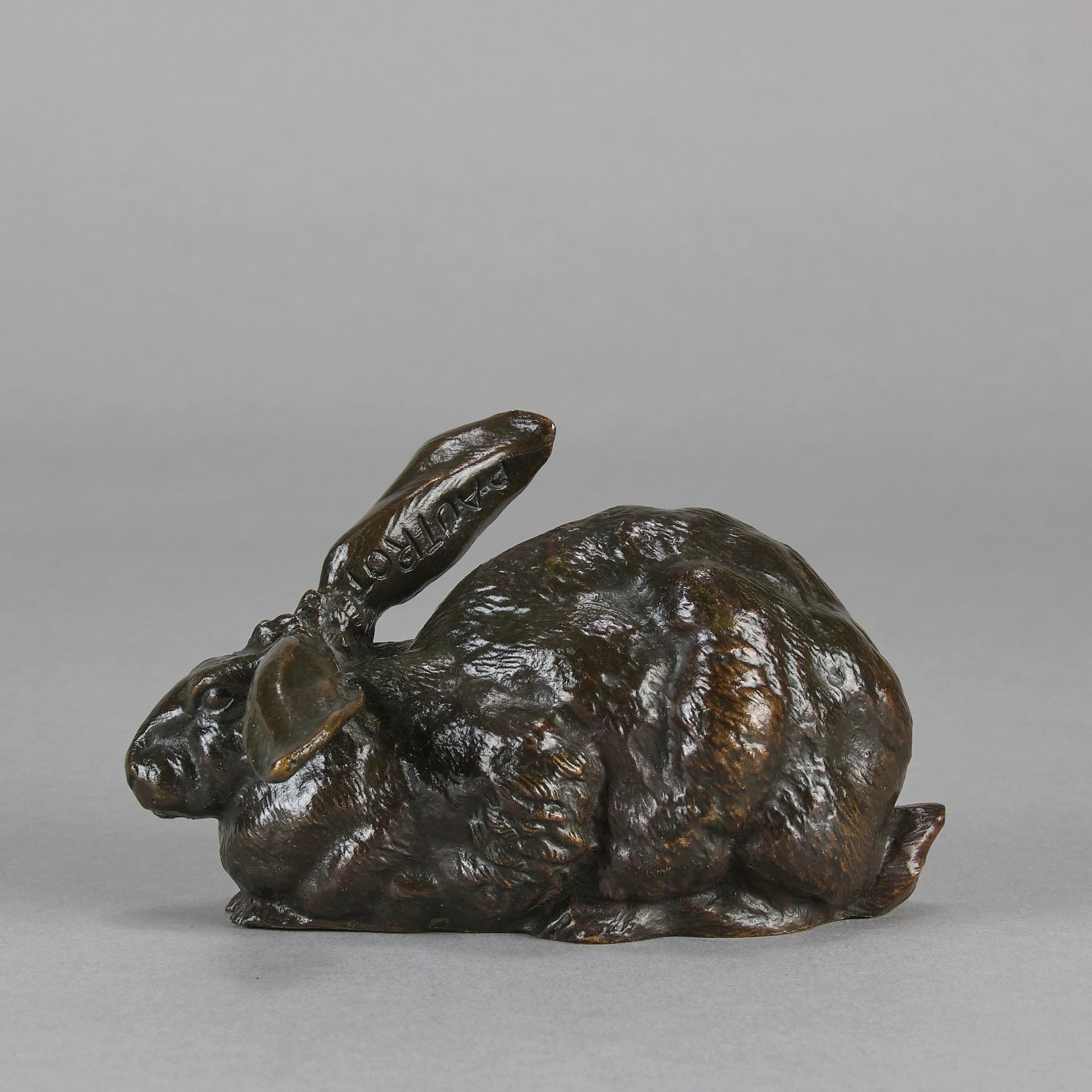 Pautrot Rabbit - Lapin Assis by Ferdinand Pautrot - Animaliers - Hickmet Fine Arts