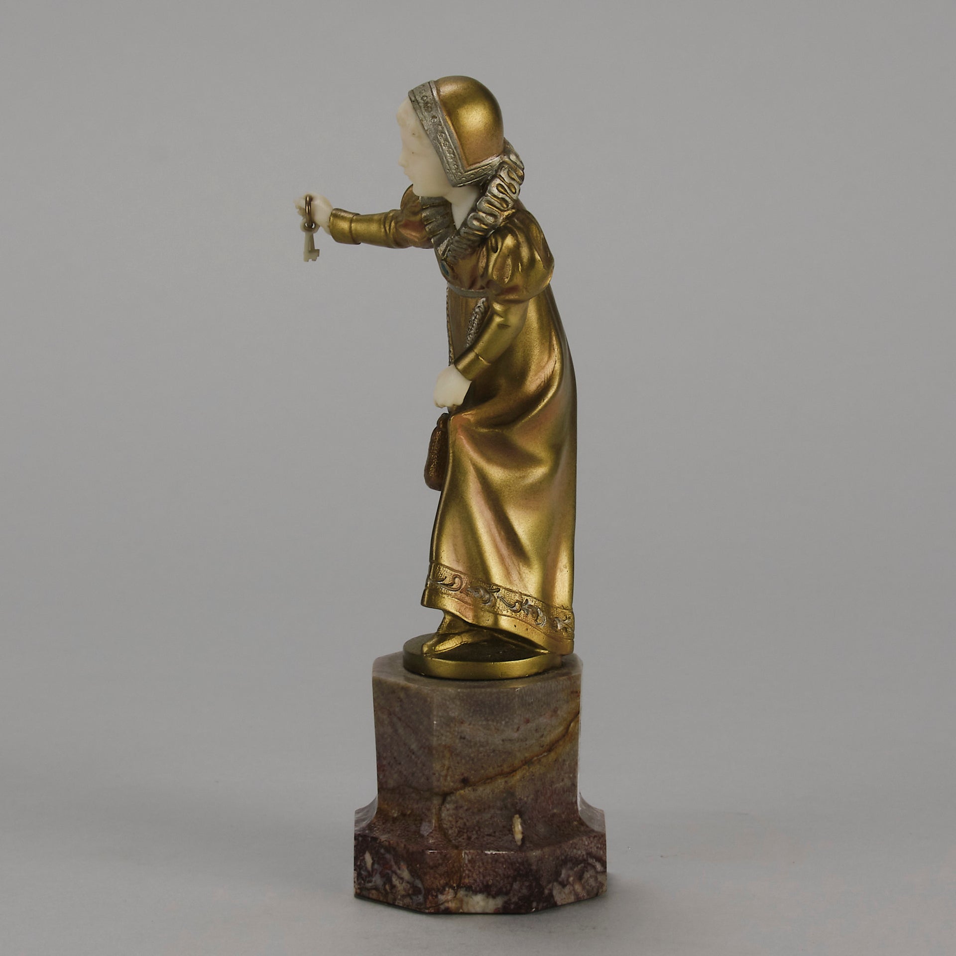 Preiss Girl with Key - Art Deco Figure - Hickmet Fine Arts